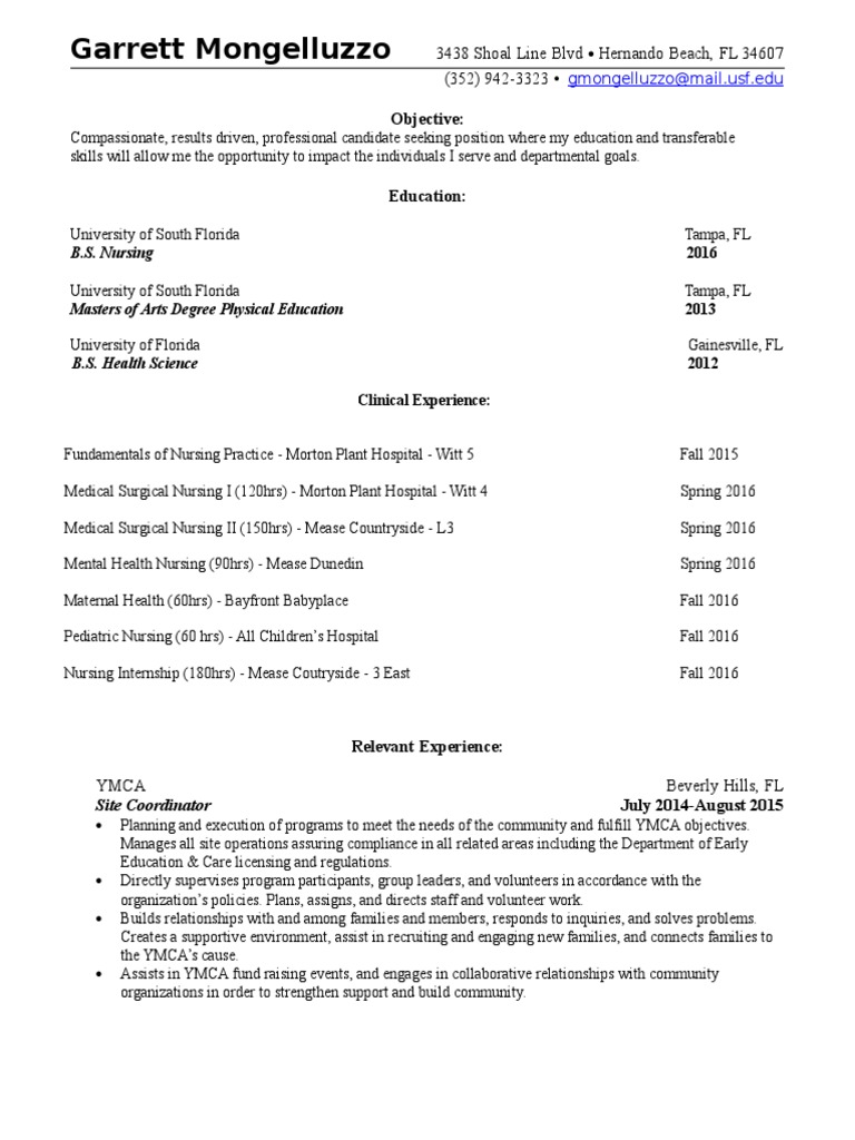 GM Resume | PDF