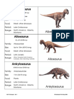 Albertosaurus: Family: Size: Food: Period: Range