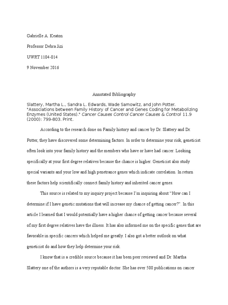 Annotated bibliography on breast cancer image