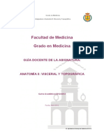 GUIA DOCENTE - Anatomia II Visceral y Topografica - 1 - CURSO 2012 - 13 PDF