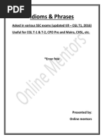 Download Idioms  Phrases Till CGL T1 2016 by mannarmani2000 SN332602807 doc pdf