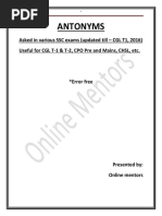 Download SSC ANTONYMS Till 2016Protected by mannarmani2000 SN332602892 doc pdf