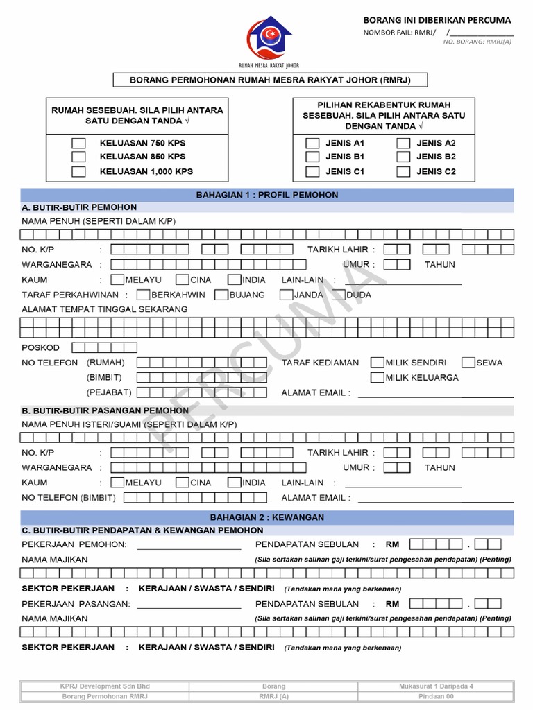 Borang Rmrj Pdf