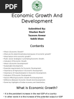 Economic Growth and Development