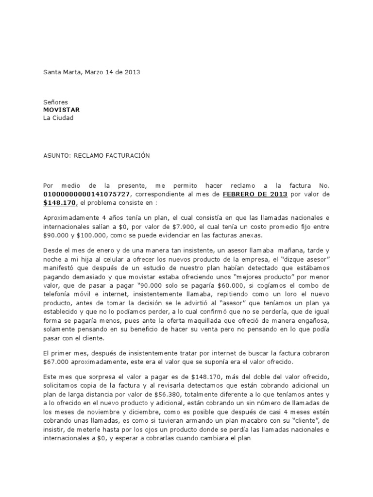 Carta Movistar