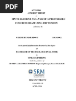 Finite Element Analysis of A Prestressed Concrete Beam Using FRP Tendon