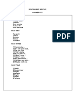 Key For Schools Reading and Writing Answer Key