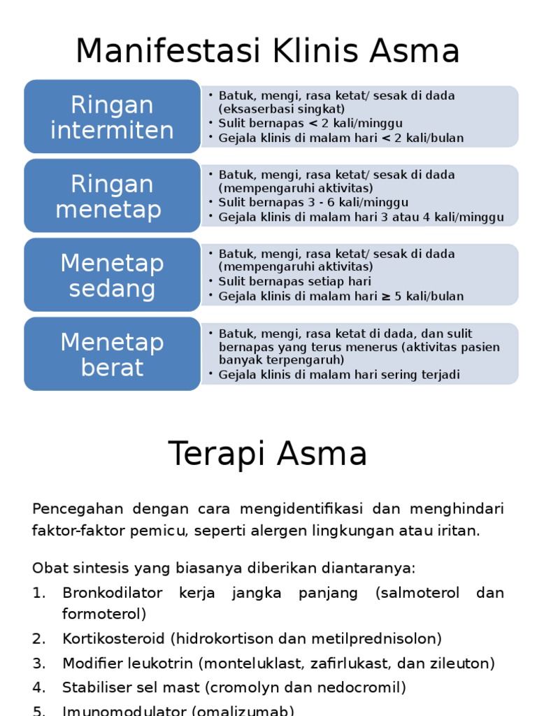 Manifestasi Klinis Dan Terapi Asma Brokitis Pdf