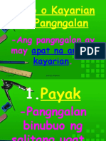 Anyo o Kayarian NG Pangngalan