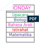 Roster Pelajaran