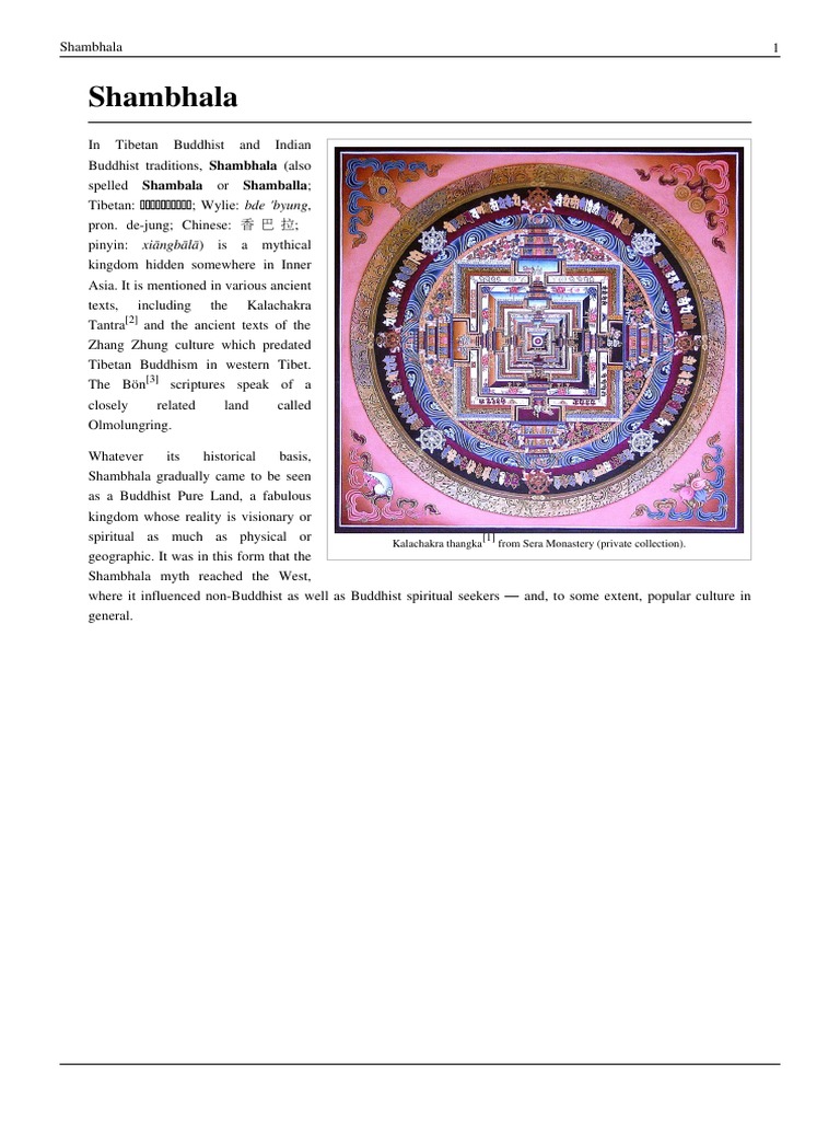 Shambhala Pdf Esotericism Religious Faiths