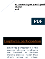 Employee Participation n Empowerment