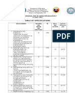 2nd Grading Periodical Test in Character 5