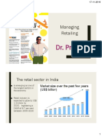 Dr. Pravat: Managing Retailing