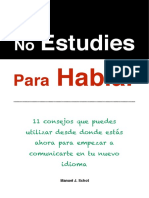 No Estudies para Hablar