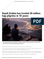 Saudi Arabia Has Hosted 25 Million Hajj Pilgrims in 10 Years - Al Arabiya English