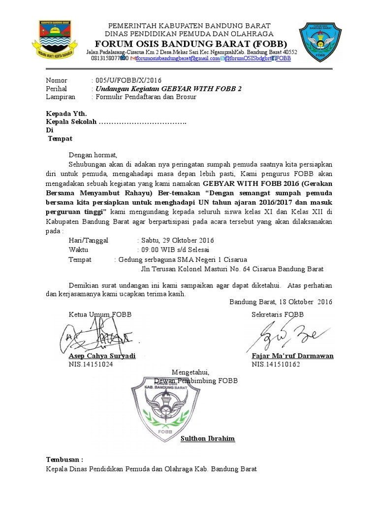 Surat Undangan Gebyar With Fobb 2