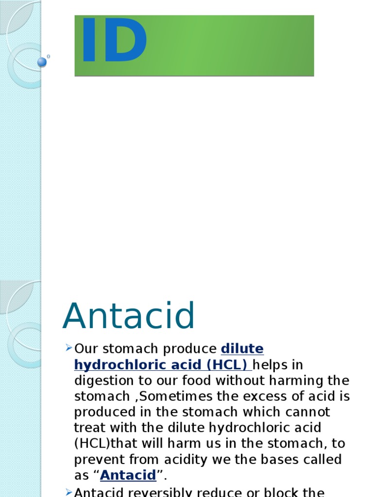 Antacids Magnesium Hydrochloric Acid