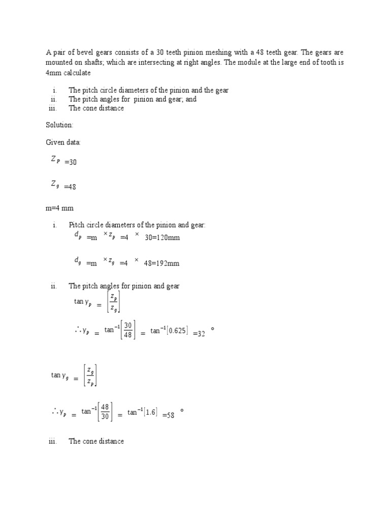 773 Bevel Gear PDF Gear Kinematics