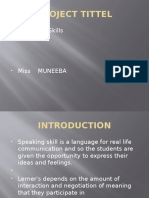 Project Tittel: Speaking Skills