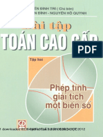 Bài Tập Toán Cao Cấp Tập 2 - Nguyễn Đình Trí Cb