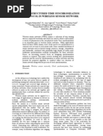 Tree Structured Time Synchronization Protocol in Wireless Sensor Network