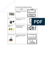 Nama Fungsi Dan Simbol Komponen Elektronik PDF