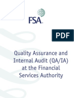 Quality Assurance and Internal Audit (QA/IA) at The Financial Services Authority