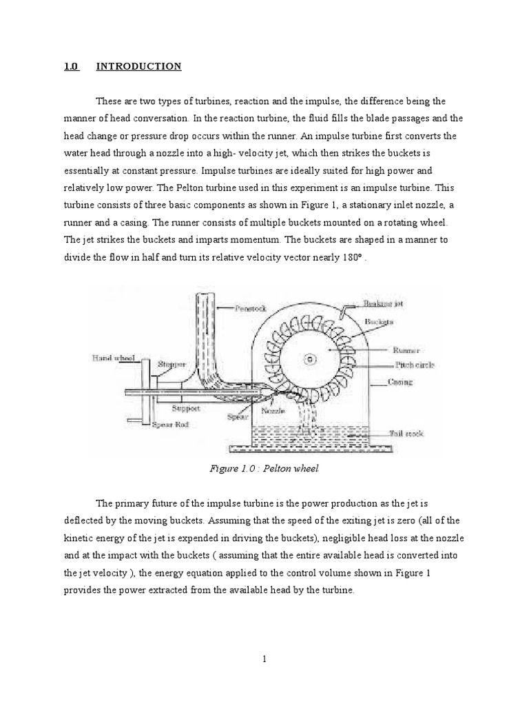 Pelton Turbine Experiment Analysis | PDF | Turbine | Jet Engine