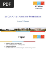 ECON F 312: Forex Rate Determination: BITS Pilani