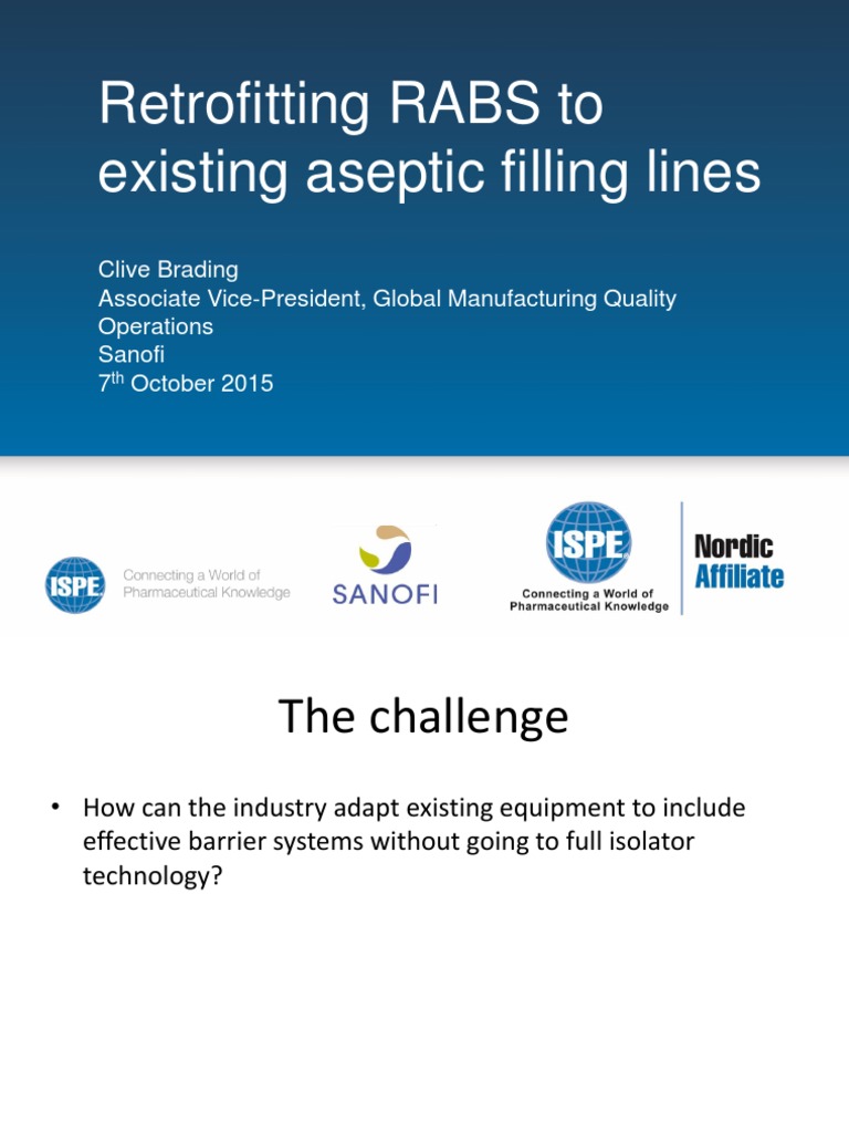Retrofitting RABS for Aseptic Lines | PDF | Science | Engineering