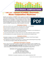 2017 Call For Student Electronic Compositions