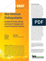 New American Undergraduates Enrollment Trends and Age at Arrival of Immigrant and Second-Generation Students