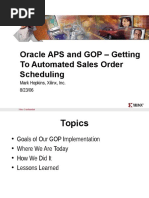 Oracle APS and GOP - Getting To Automated Sales Order Scheduling