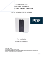 Actulux Manual SVM 24V 5A 8A Control Panel PDF