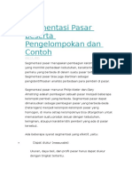 Dasar Segmentasi Pasar Konsumen