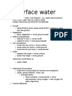 Surface Water Notes