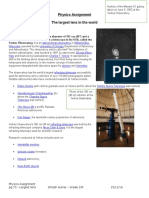Physics Assignment The Largest Lens in The World