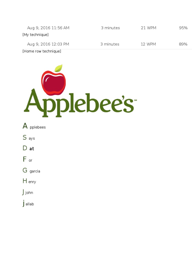 Applebees PDF