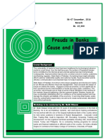 Frauds in Banks Cause and Remedies