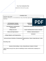 Four Year Graduation Plan 1