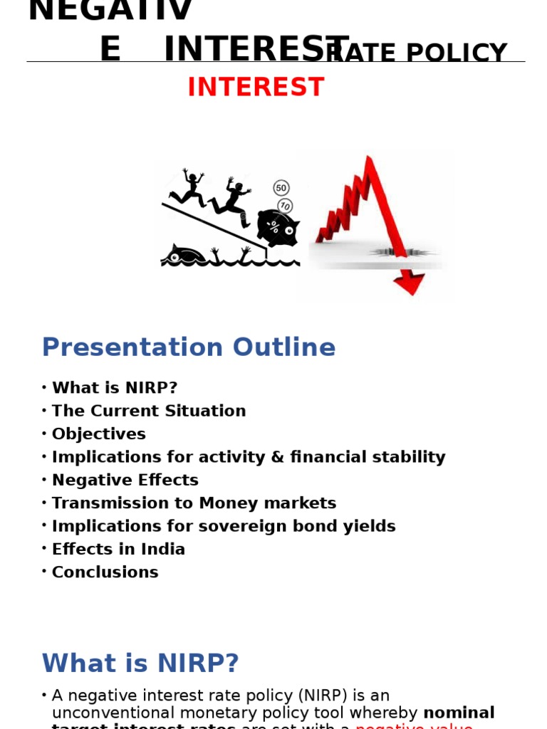 Negative Interest Rate Policy | PDF | Interest Rates | Central Banks