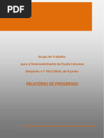 Grupo de Trabalho Para o Desenvolvimento Da Escola Inclusiva Relatório d