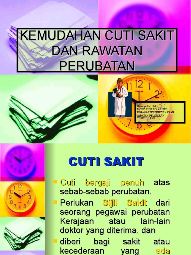 Kemudahan Cuti Sakit Dan Perubatan Pdf