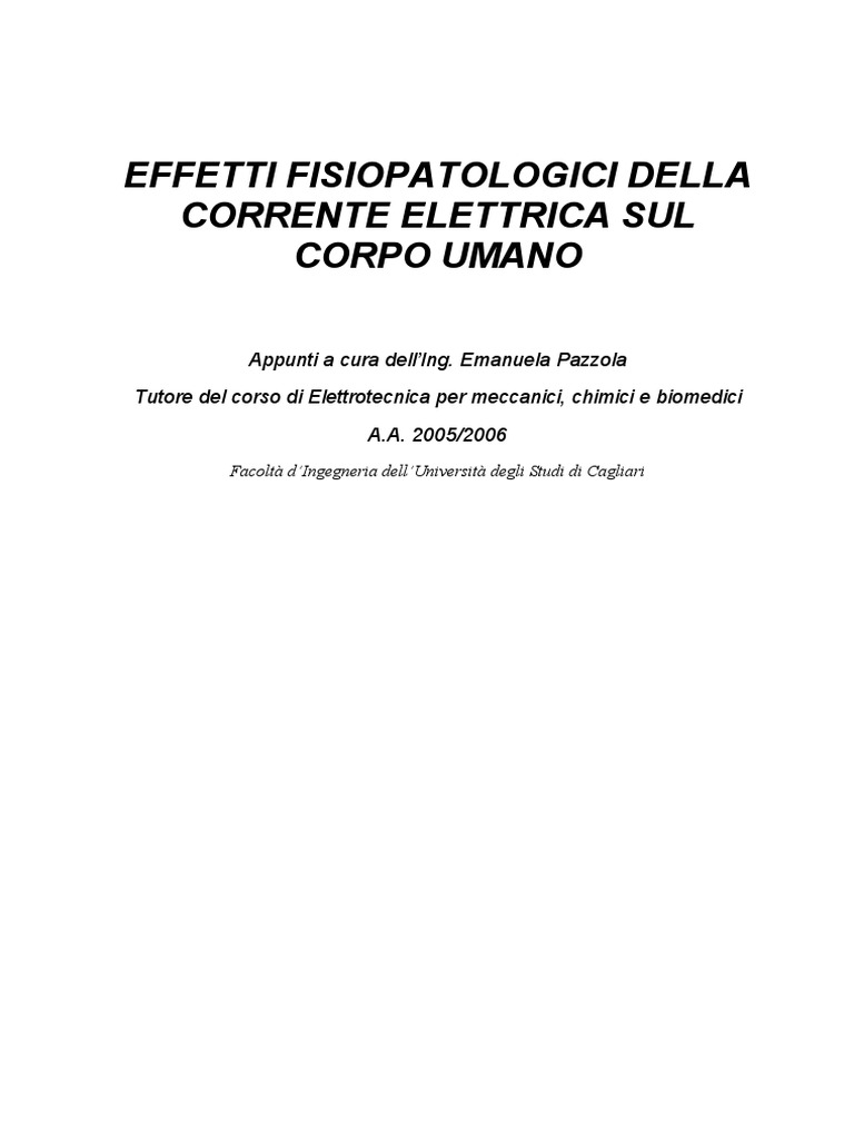 Effetti Della Corrente Elettrica Sul Corpo Umano Wikipedia