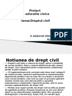 Proiect Dreptul Civil