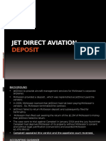 Jet Direct Aviation Deposit