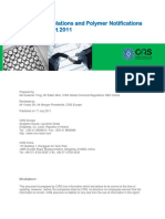 Polymer Regulations New Polymer Notificatios Update Report