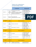 Calendario de Evaluaciones