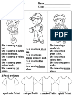 CLOTHES Worksheet